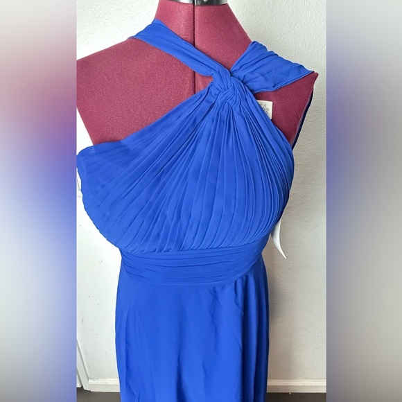 Chic One Shoulder Blue Dress - Picture 8 of 11